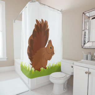 Squirrel Animal Rodent Shower Curtain