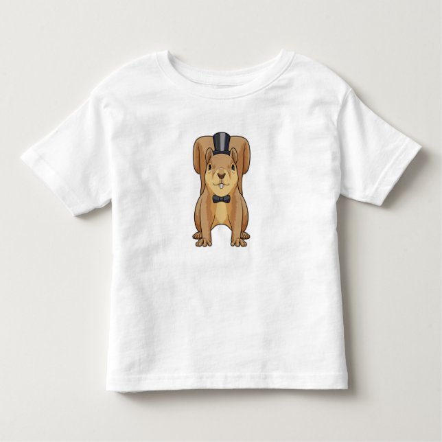 Squirrel as Groom with Suit Toddler T-Shirt (Front)