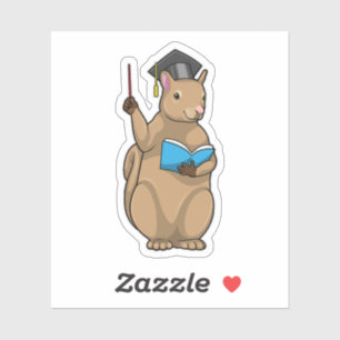 Squirrel as Teacher with Book