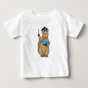 Squirrel as Teacher with Book Baby T-Shirt