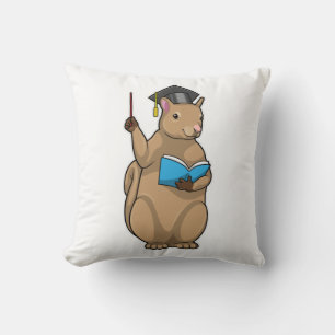 Squirrel as Teacher with Book Cushion
