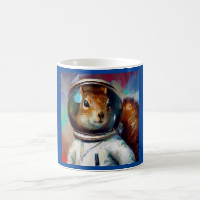Squirrel Astronaut Coffee Mug (Center)
