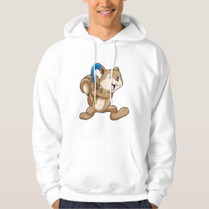 Squirrel at Field hockey with Stick Hoodie