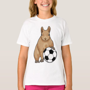 Squirrel at Soccer Sports T-Shirt
