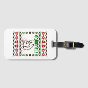 Squirrel Attacks The Griswold Family Ugly Sweater Luggage Tag