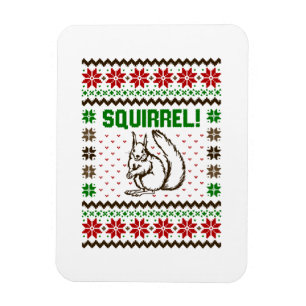 Squirrel Attacks The Griswold Family Ugly Sweater Magnet