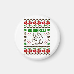 Squirrel Attacks The Griswold Family Ugly Sweater Magnet