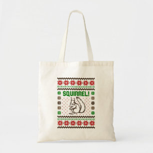 Squirrel Attacks The Griswold Family Ugly Sweater Tote Bag