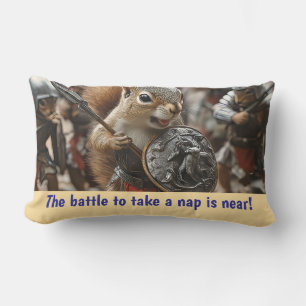 Squirrel Battle Lumbar Cushion