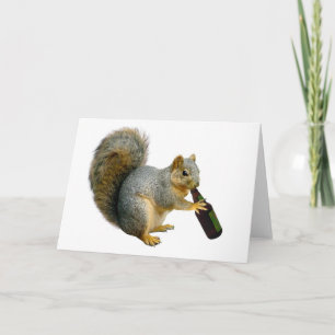 Squirrel Beer Card