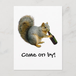 Squirrel Beer Postcard