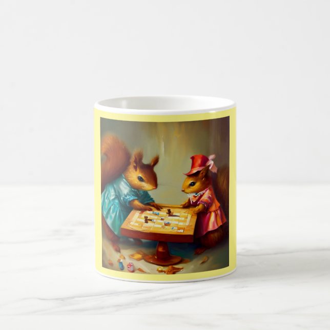 Squirrel Board Game Coffee Mug (Center)