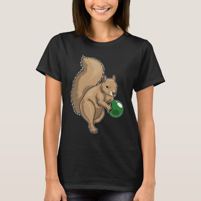 Squirrel Bowling Bowling ball T-Shirt (Front)