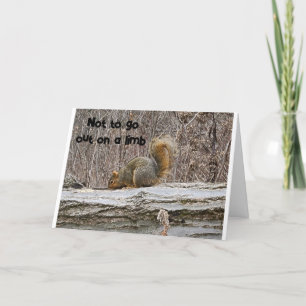 SQUIRREL CAN'T BELEIVE IT'S YOUR "70th" BIRTHDAY Card