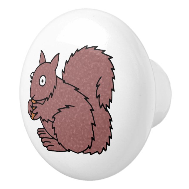 Squirrel Ceramic Knob (Right)