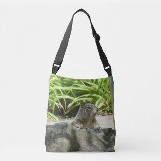 Squirrel Chilling All-Over-Print Cross Body Bag