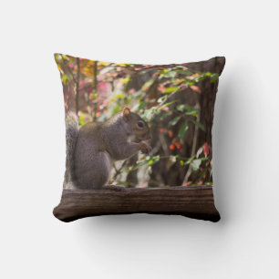 Squirrel Chow Time Cushion