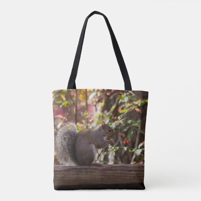 Squirrel Chow Time Tote Bag (Back)