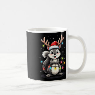 Squirrel Christmas 2024 With Lights &amp; Holiday  Coffee Mug