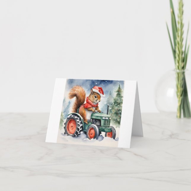 Squirrel Christmas Card (Front)