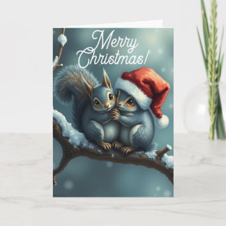 Squirrel Christmas Card