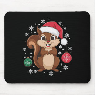 Squirrel Christmas Christmas Xmas Pyjamas  Mouse Pad