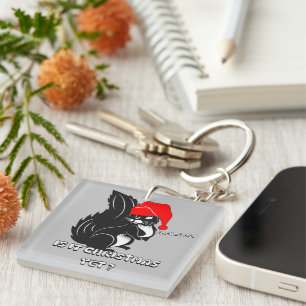 squirrel christmas, is it christmas ? key ring