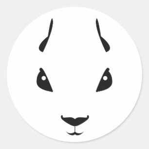 squirrel classic round sticker