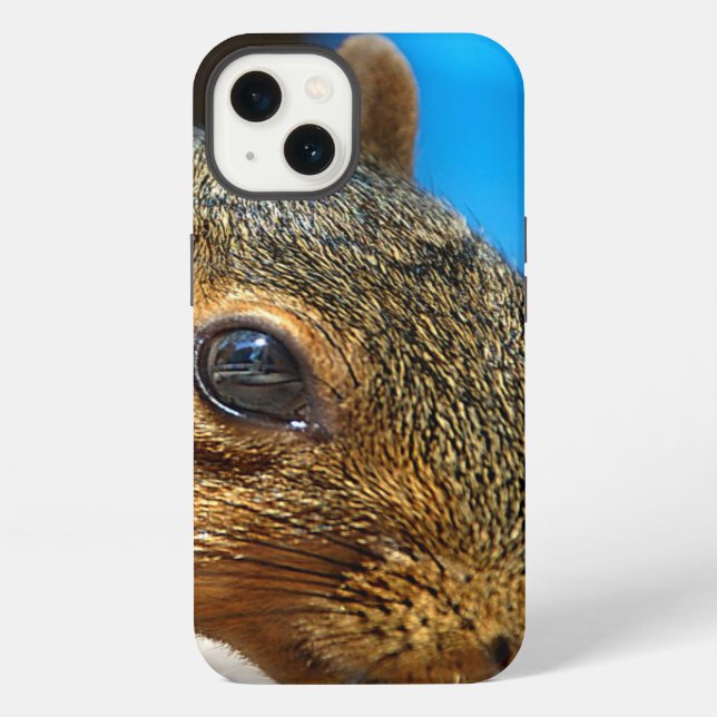 Squirrel Closeup Eating iPhone Case (Back)
