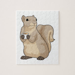 Squirrel Coffee Cup Jigsaw Puzzle