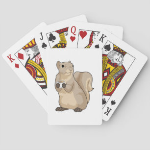Squirrel Coffee Cup Playing Cards