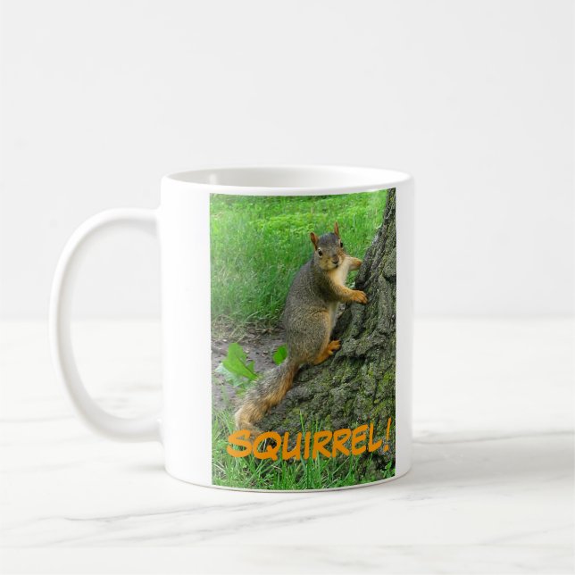 SQUIRREL! COFFEE MUG (Left)