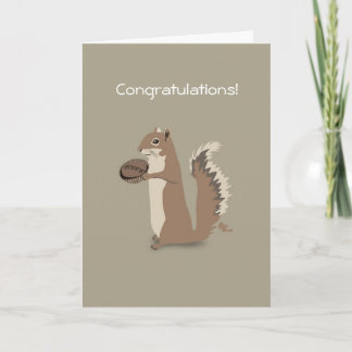 Squirrel Congratulations Card