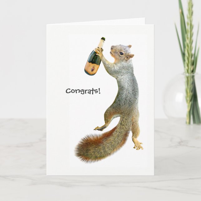 Squirrel Congratulations Card (Front)
