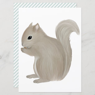 Squirrel, cut out invitation