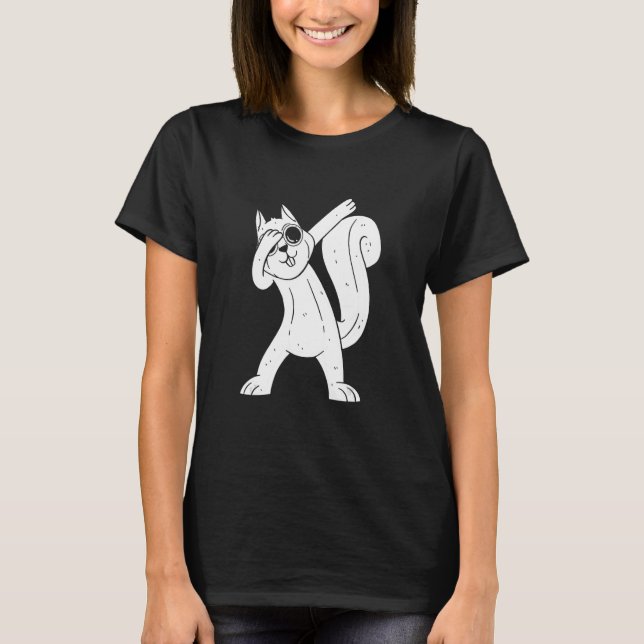 Squirrel Dabbing Squirrel  Squirrel Dab Dance Squi T-Shirt (Front)