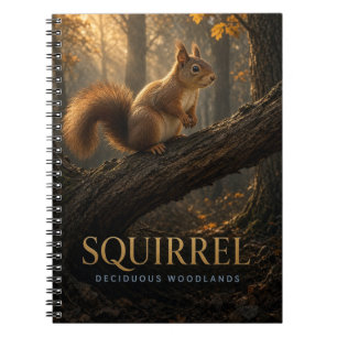 Squirrel Deciduous Woodlands Wildlife ANIMAL Notebook