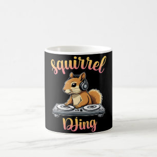 Squirrel DJ Party Vibes Funny Retro DJ Mug