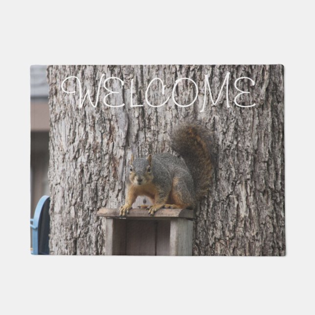 Squirrel Doormat (Front)