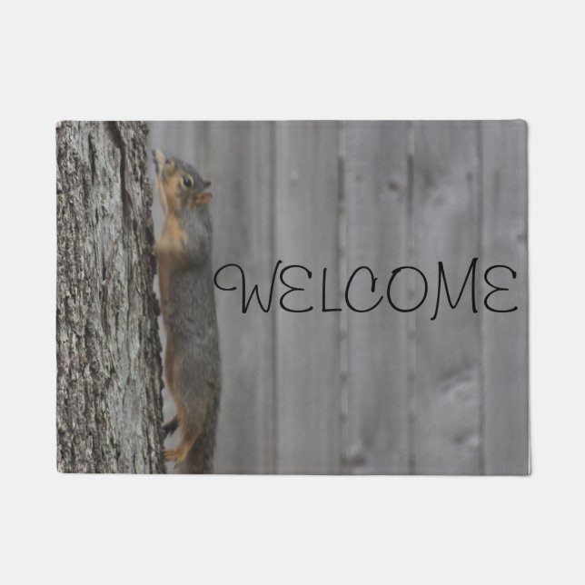 Squirrel Doormat (Front)