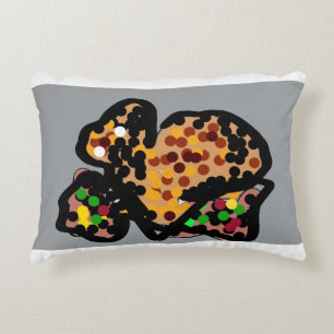 Squirrel dot art decorative cushion