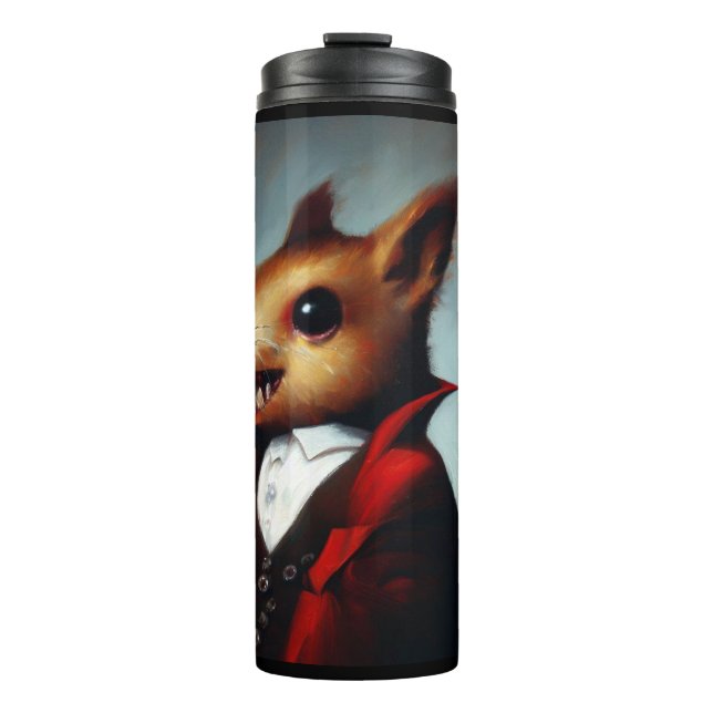 Squirrel Dracula Thermal Tumbler (Front)