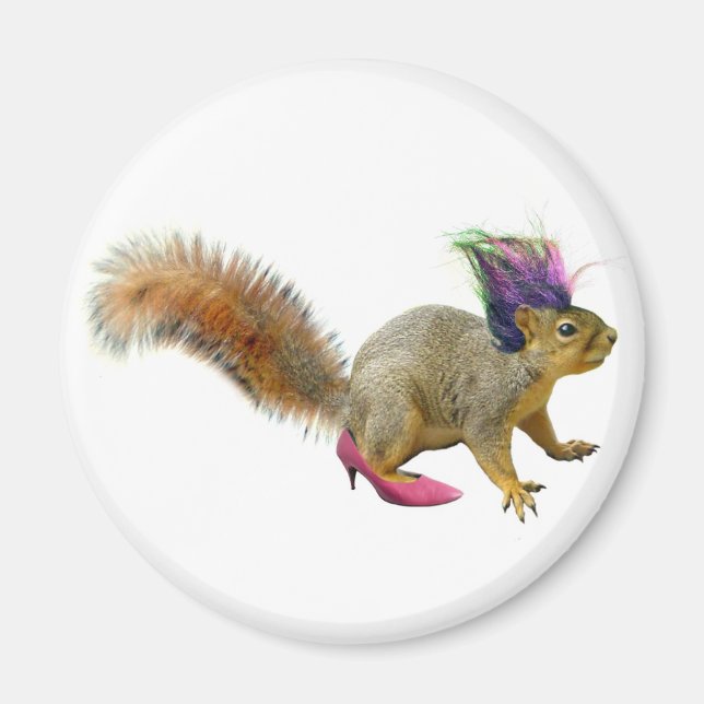 Squirrel Dress Up Magnet (Front)