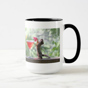 Squirrel Drinking a Cocktail at Happy Hour Mug