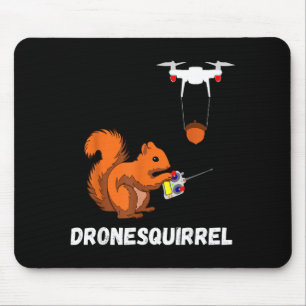 Squirrel Drone Pilot Quadcopter Operators Design Mouse Pad