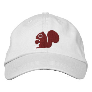 Squirrel Embroidered Hat