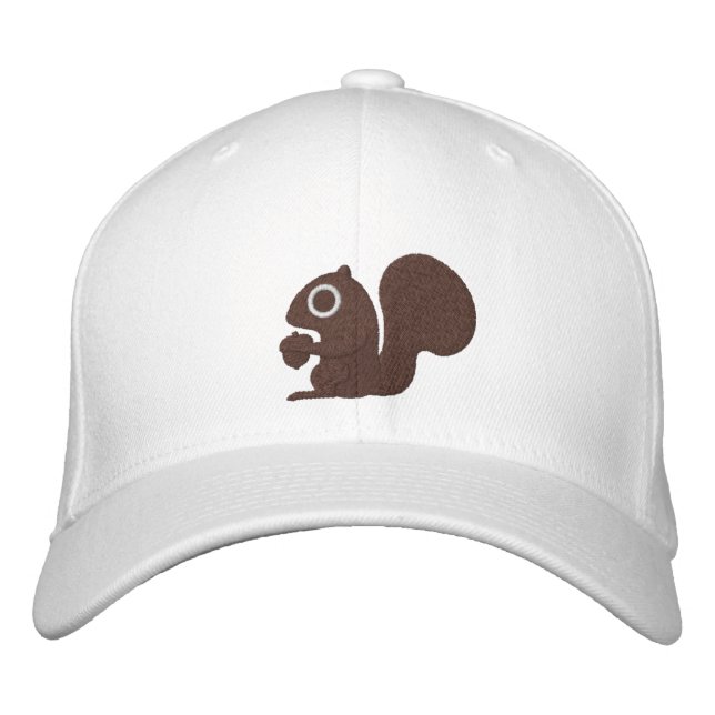 Squirrel Embroidered Hat (Front)