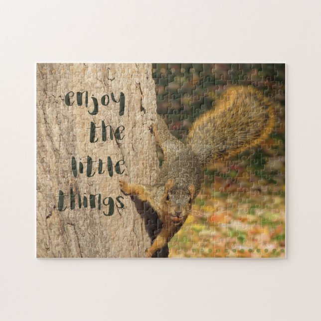 Squirrel Enjoy the Little Things Puzzle (Horizontal)
