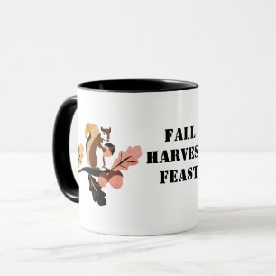 Squirrel Fall Harvest Feast Mug