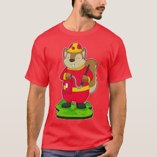 Squirrel Firefighter Fire hose T-Shirt